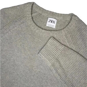 Zara Men’s Grey Knit Sweater Size: XL